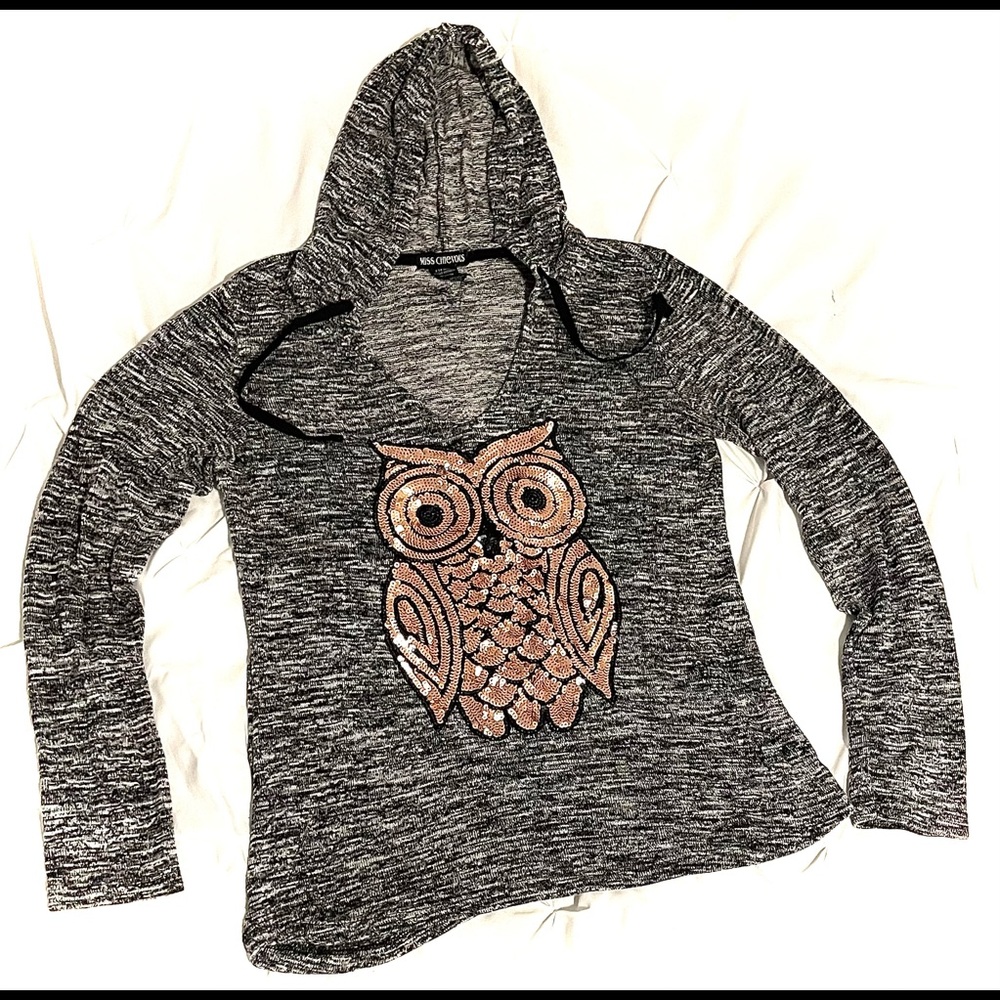 Knitted, Hooded Top